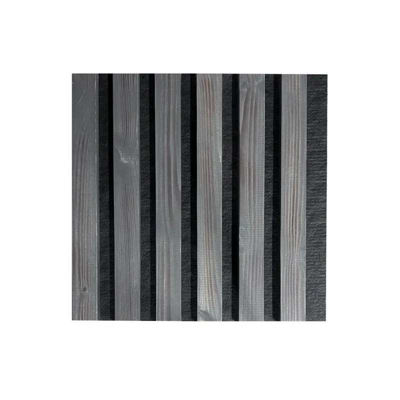 Natūralaus medžio sienų panelė 2700 x 300mm (Tamsiai pilkas-Juoda)