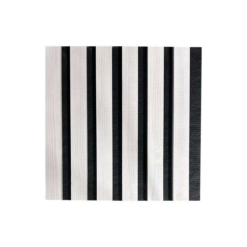 Natūralaus medžio sienų panelė 2700 x 300mm (Baltas-Juoda)