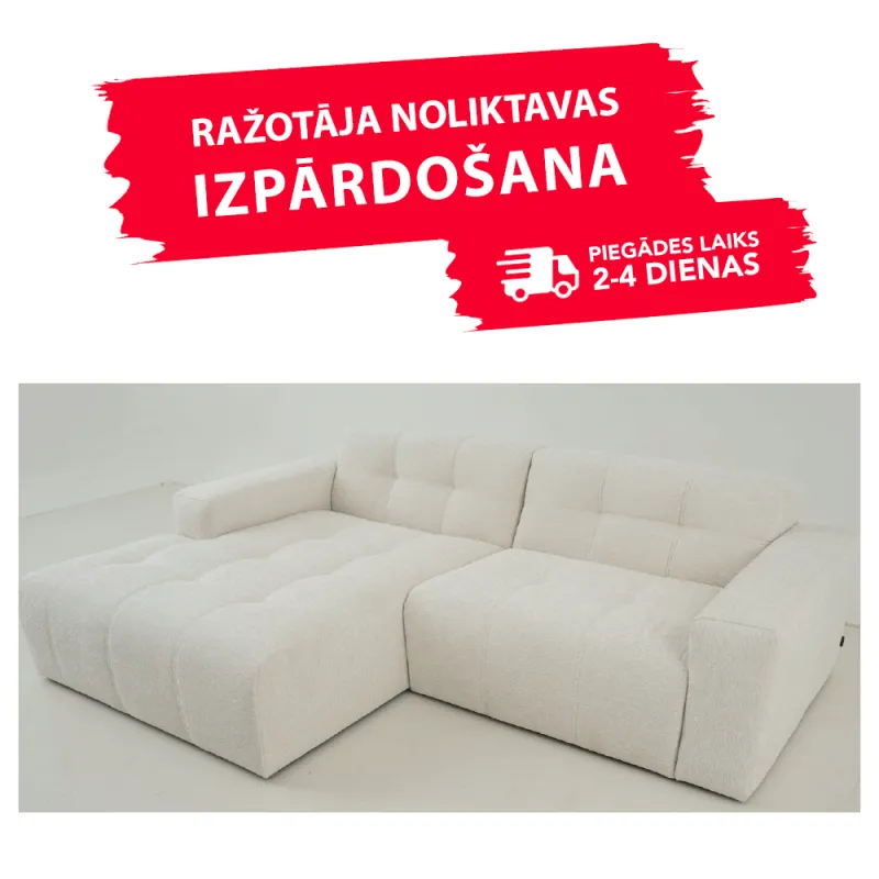 Dīvāns MAXEL (Stūra)(Balts)(Ražotāja noliktava) Dīvāns MAXEL (Stūra)(Balts)(Ražotāja noliktava)
