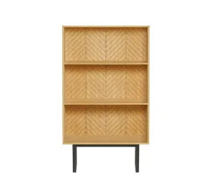 Camden Herringbone grāmatu skapis
