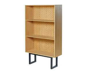 Camden Herringbone grāmatu skapis