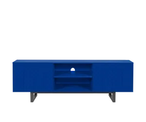 Camden Blue Herringbone TV galds 