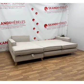 Sofa COPENHAGEN SLEEPING (Kairysis kampas, ištraukiamas)(Bežas)(Ekspozicija)