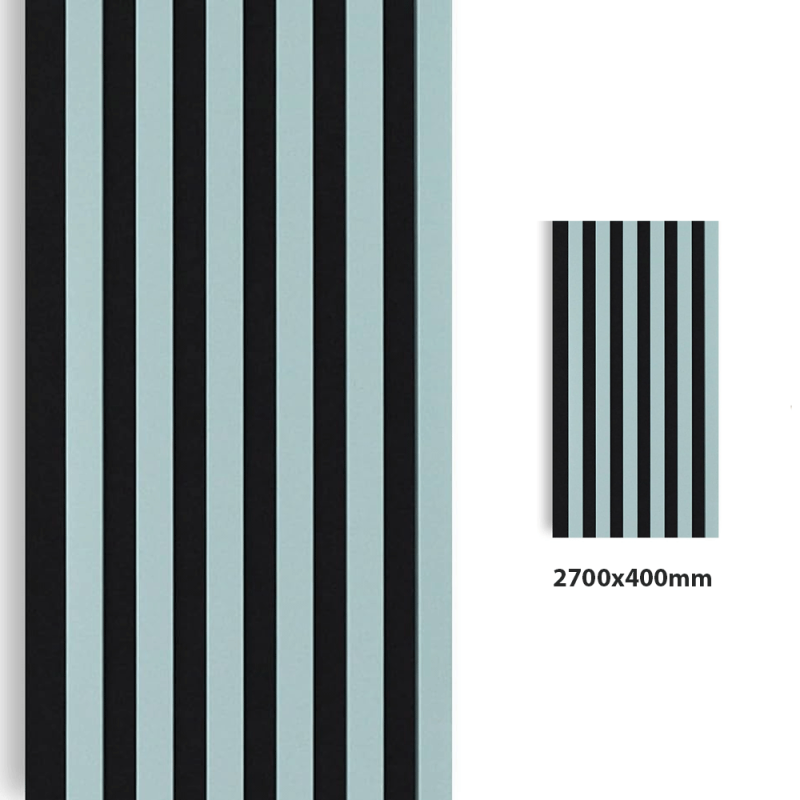 Koka sienas panelis 2700 x 400mm (Black-Teal Grey) (NOLIKTAVAS IZPĀRDOŠANA)