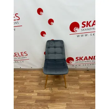 Virtuves krēsls Pearl (Velveta) no ekspozīcijas (Pelēks velvets) Virtuves krēsls Pearl (Velveta) no ekspozīcijas (Pelēks velvets)
