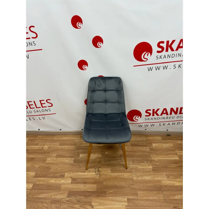 Virtuves krēsls Pearl (Velveta) no ekspozīcijas (Pelēks velvets) Virtuves krēsls Pearl (Velveta) no ekspozīcijas (Pelēks velvets)
