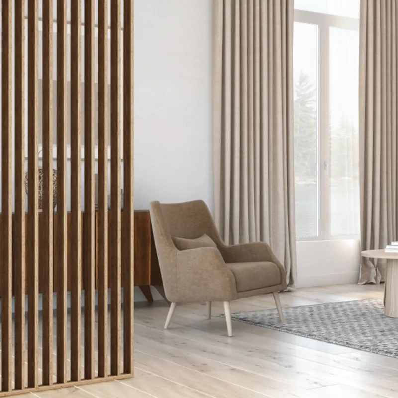 Lameļu koka siena 2750 x 580mm (OAK) (Brīvi stāvoša) Lameļu koka siena 2750 x 580mm (OAK) (Brīvi stāvoša)