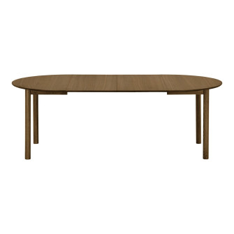 Valgomojo stalas BUNDABERG — spalva: dūminė; 120/170/220 × 120 × 75 cm