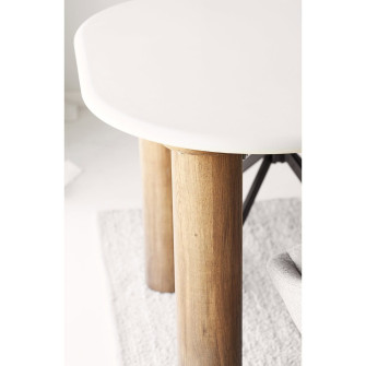 Valgomojo stalas FONDI — spalva: smėlio / ruda; 240 × 100 × 76 cm Valgomojo stalas FONDI — spalva: smėlio / ruda; 240 × 100 × 76 cm