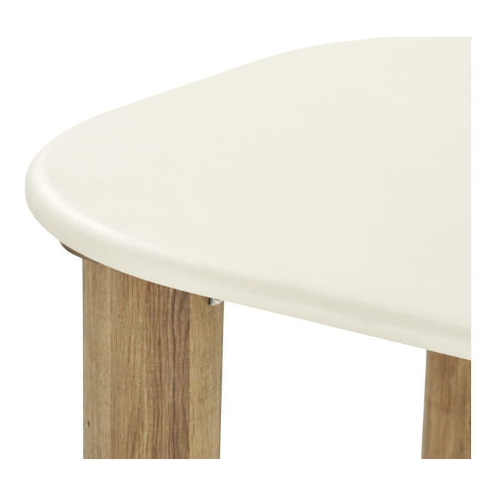 Valgomojo stalas FONDI — spalva: smėlio / ruda; 240 × 100 × 76 cm Valgomojo stalas FONDI — spalva: smėlio / ruda; 240 × 100 × 76 cm