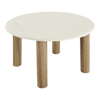 Valgomojo stalas FONDI — spalva: smėlio / ruda; 120 × 120 × 76 cm Valgomojo stalas FONDI — spalva: smėlio / ruda; 120 × 120 × 76 cm