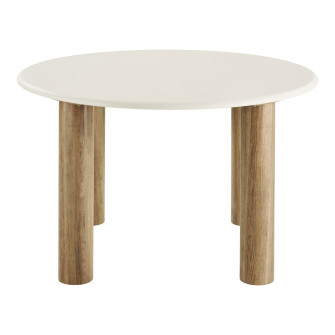 Valgomojo stalas FONDI — spalva: smėlio / ruda; 120 × 120 × 76 cm Valgomojo stalas FONDI — spalva: smėlio / ruda; 120 × 120 × 76 cm