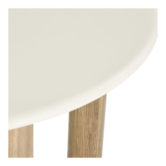 Valgomojo stalas FONDI — spalva: smėlio / ruda; 120 × 120 × 76 cm Valgomojo stalas FONDI — spalva: smėlio / ruda; 120 × 120 × 76 cm