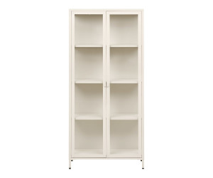 Vitrina BRISBANE — spalva: kreminė balta; 35 × 80 × 175 cm