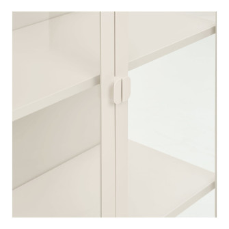 Vitrina BRISBANE — spalva: kreminė balta; 35 × 80 × 175 cm