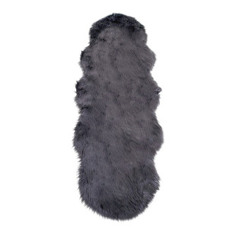Dirbtinio avikailio kilimėlis — spalva: pilka; 180 × 60 × 6,5 cm Dirbtinio avikailio kilimėlis — spalva: pilka; 180 × 60 × 6,5 cm