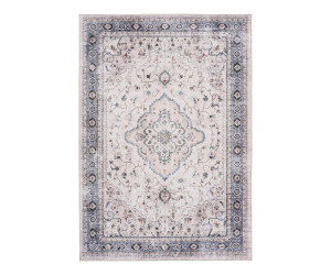 Kilimas HAVANA — spalva: kreminė balta / smėlio / prislopinta mėlyna; 300 × 200 cm
