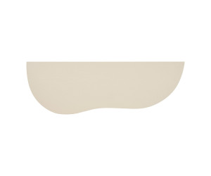 Sieninė lentyna BOTTA — spalva: smėlio; 19 × 57 × 2,5 cm