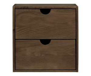 Sieninė lentyna TOWNSVILLE — spalva: tamsiai ruda; 18 × 30 × 30 cm (4294003)
