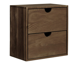 Sieninė lentyna TOWNSVILLE — spalva: tamsiai ruda; 18 × 30 × 30 cm (4294003)