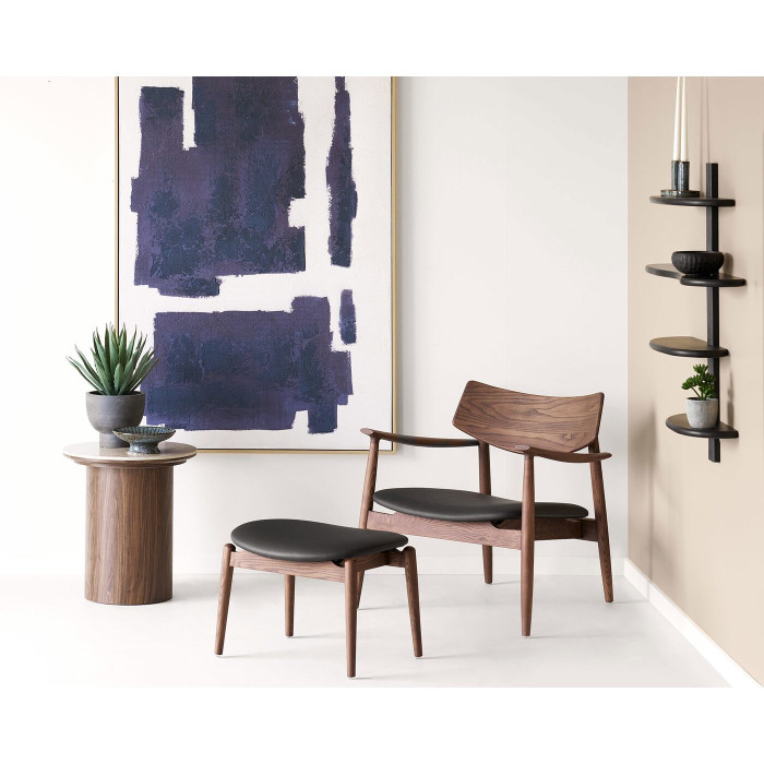 Sieninė lentyna ALIANO — spalva: juoda; 17,5 × 80 × 88 cm Sieninė lentyna ALIANO — spalva: juoda; 17,5 × 80 × 88 cm