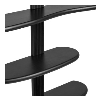 Sieninė lentyna ALIANO — spalva: juoda; 17,5 × 80 × 88 cm Sieninė lentyna ALIANO — spalva: juoda; 17,5 × 80 × 88 cm