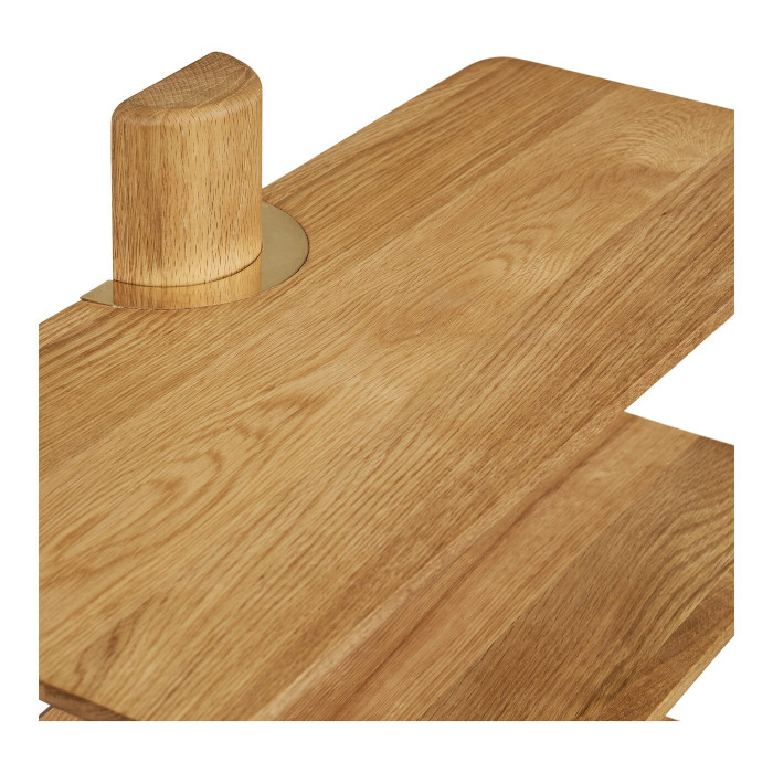 Sieninė lentyna CALCATA — spalva: ąžuolo atspalvis; 22 × 55 × 55,5 cm Sieninė lentyna CALCATA — spalva: ąžuolo atspalvis; 22 × 55 × 55,5 cm