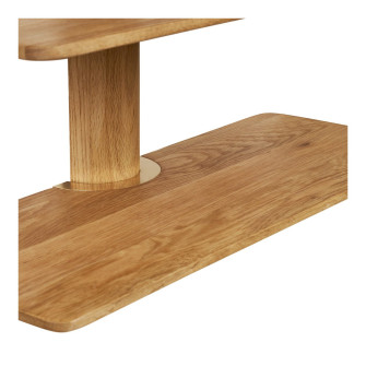 Sieninė lentyna CALCATA — spalva: ąžuolo atspalvis; 22 × 55 × 55,5 cm Sieninė lentyna CALCATA — spalva: ąžuolo atspalvis; 22 × 55 × 55,5 cm