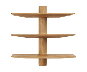 Sieninė lentyna CALCATA — spalva: ąžuolo atspalvis; 22 × 55 × 55,5 cm