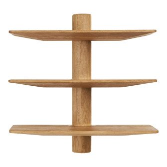 Sieninė lentyna CALCATA — spalva: ąžuolo atspalvis; 22 × 55 × 55,5 cm Sieninė lentyna CALCATA — spalva: ąžuolo atspalvis; 22 × 55 × 55,5 cm
