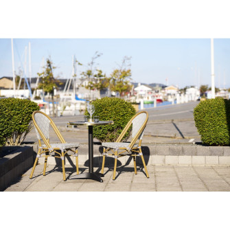 Bistro staliukas 7501176 — spalva: balta / juoda