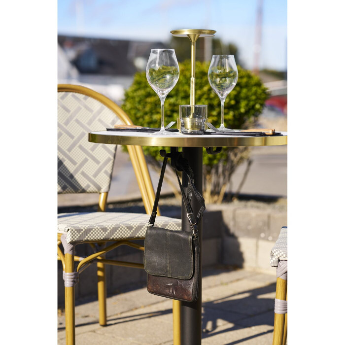 Bistro staliukas 7501176 — spalva: balta / juoda