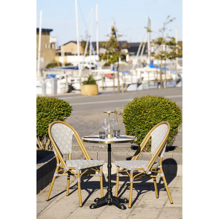 Bistro staliukas 7501177 — spalva: balta / juoda