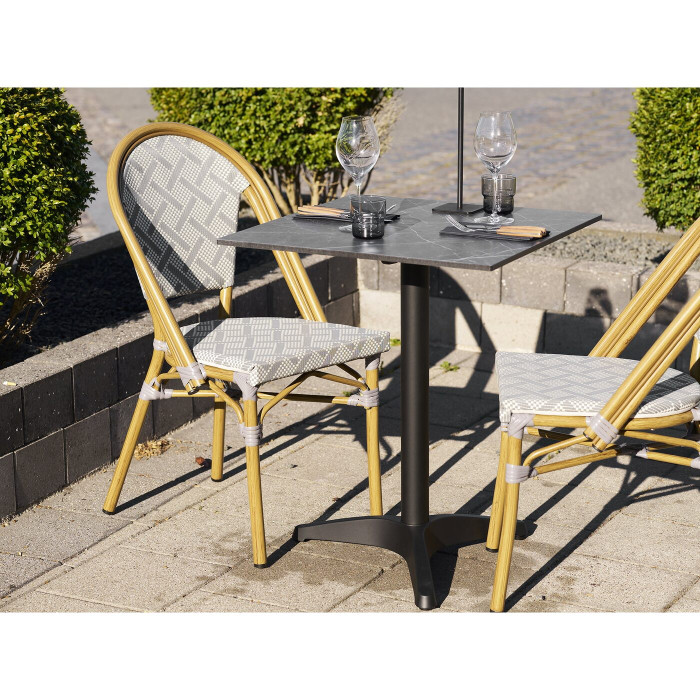 Bistro staliukas 7501181 — spalva: pilka / juoda