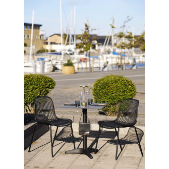 Bistro staliukas 7501181 — spalva: pilka / juoda