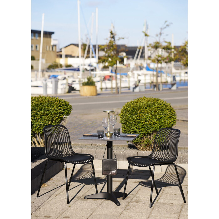 Bistro staliukas 7501181 — spalva: pilka / juoda