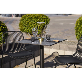 Bistro staliukas 7501181 — spalva: pilka / juoda