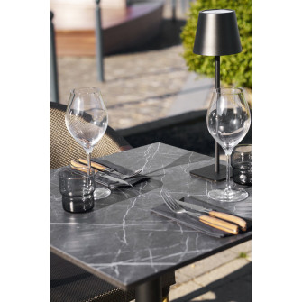 Bistro staliukas 7501182 — spalva: pilka / juoda