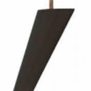 Wood black painted H-155 mm 