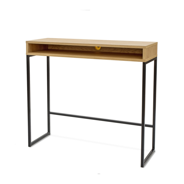 Aukštas rašomasis stalas Frame High — ąžuolo spalva / juoda Aukštas rašomasis stalas Frame High — ąžuolo spalva / juoda